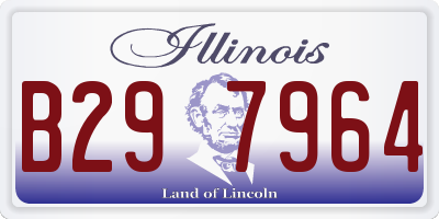 IL license plate B297964