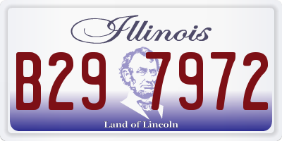 IL license plate B297972