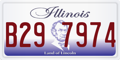 IL license plate B297974
