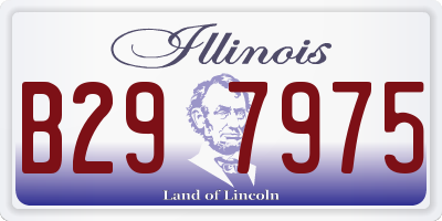 IL license plate B297975