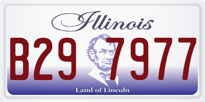 IL license plate B297977