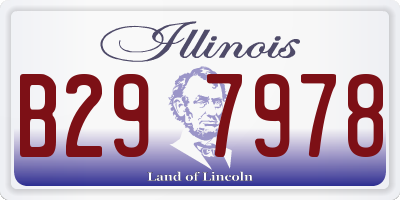 IL license plate B297978
