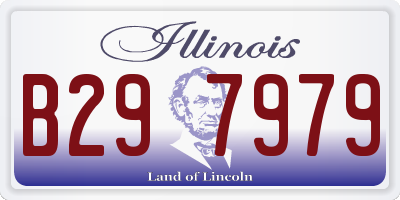 IL license plate B297979