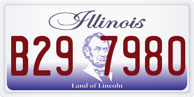IL license plate B297980