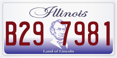 IL license plate B297981