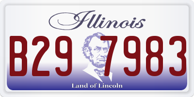 IL license plate B297983
