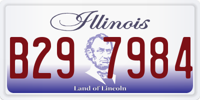 IL license plate B297984