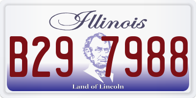IL license plate B297988