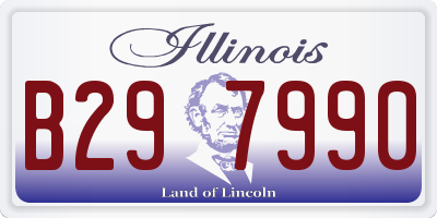 IL license plate B297990