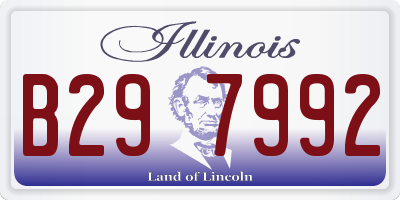 IL license plate B297992