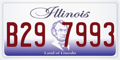 IL license plate B297993