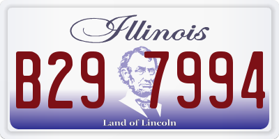 IL license plate B297994