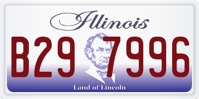 IL license plate B297996