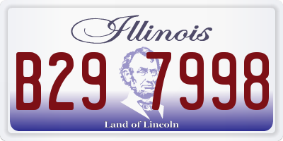 IL license plate B297998