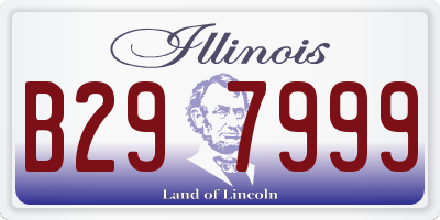 IL license plate B297999
