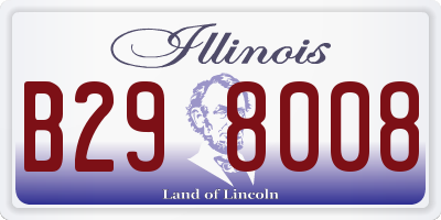 IL license plate B298008
