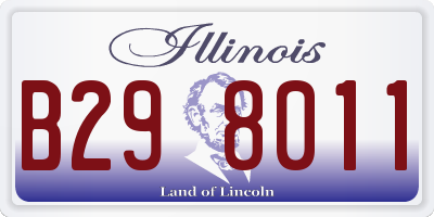 IL license plate B298011