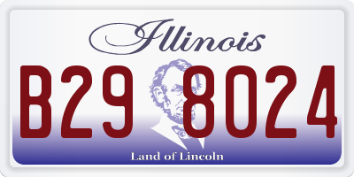IL license plate B298024