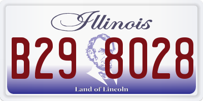IL license plate B298028
