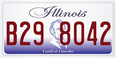 IL license plate B298042