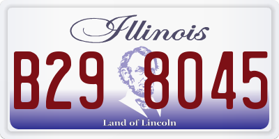 IL license plate B298045
