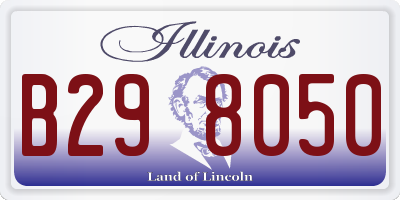 IL license plate B298050