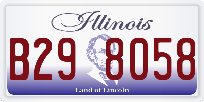 IL license plate B298058