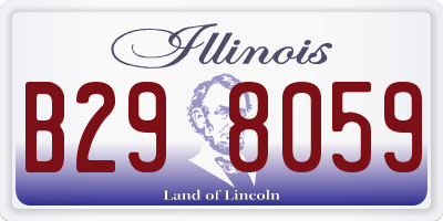 IL license plate B298059
