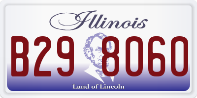 IL license plate B298060