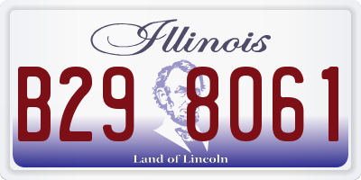 IL license plate B298061