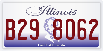 IL license plate B298062