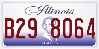 IL license plate B298064