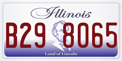 IL license plate B298065