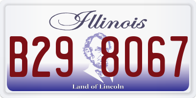 IL license plate B298067