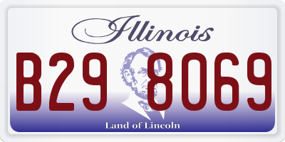 IL license plate B298069