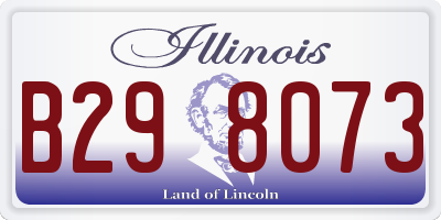 IL license plate B298073