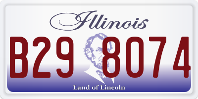 IL license plate B298074