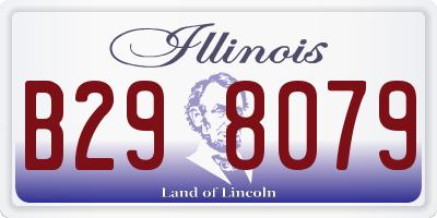 IL license plate B298079