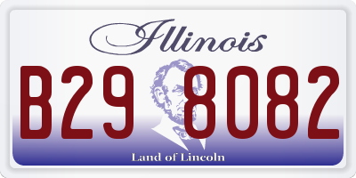 IL license plate B298082