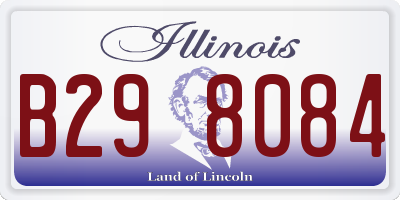 IL license plate B298084