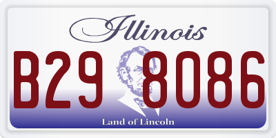 IL license plate B298086