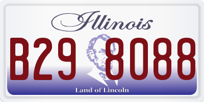 IL license plate B298088
