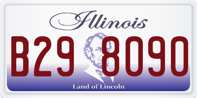 IL license plate B298090