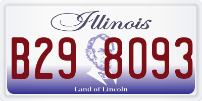 IL license plate B298093