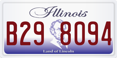 IL license plate B298094