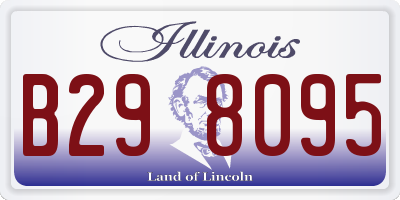 IL license plate B298095