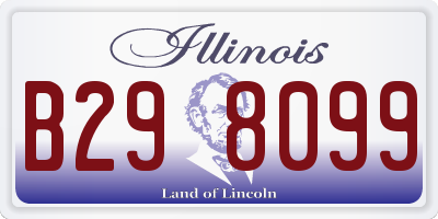 IL license plate B298099
