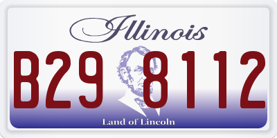 IL license plate B298112
