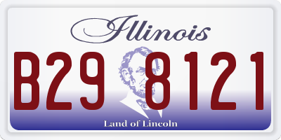 IL license plate B298121