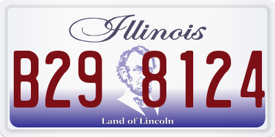IL license plate B298124